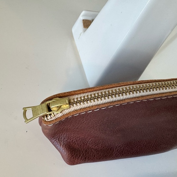 Portland Leather Nutmeg brown Eclipse pouch - Picture 7 of 7